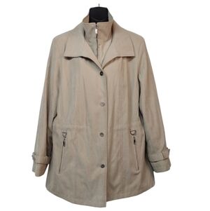 Vintage Gallery Women's Beige Trench Coat Size L
